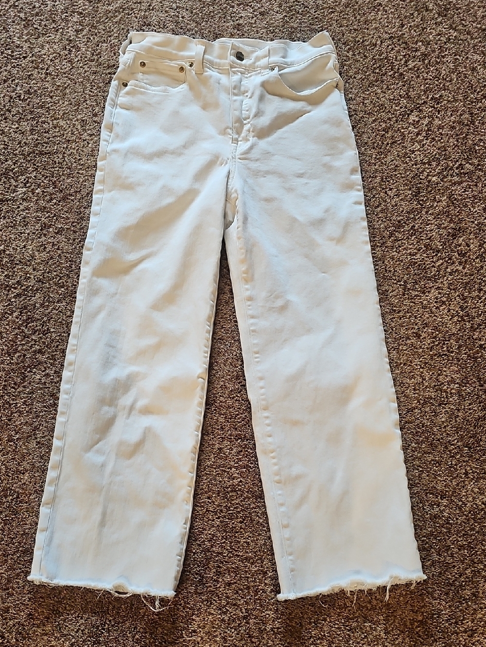 J. Crew White Women's Crop Jeans, 27
